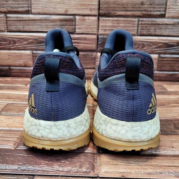 Adidas Pureboost X Athletic Running Shoes Blue Red Primeknit Womens Size 8.5 - Picture 3 of 9